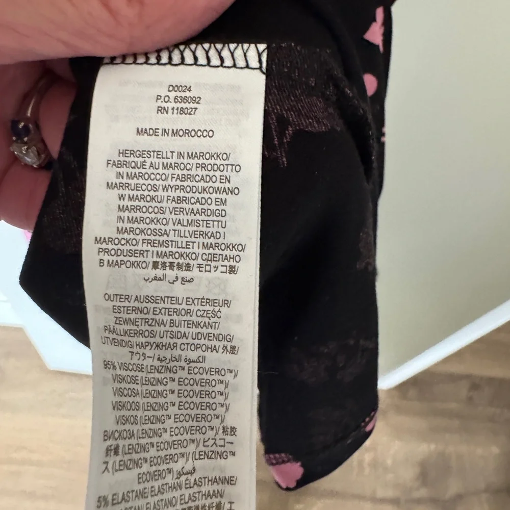 Boden Black and Pink Midi Dress - Picture 6 of 8